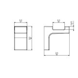 Kleding- en handdoekhaak Eletech chroom