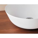 Waskom opbouw Bowl composiet ø41cm wit mat