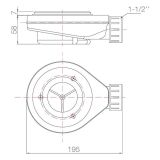 Composiet Douchebak Solid Eco 90x120cm Egaal Antraciet Ral7024