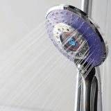 LED handdouche Celsius chroom met 3 standen en digitale temperatuur aanduiding