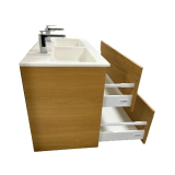 Badmeubel Ithaca 110cm Natural met Solid Surface wastafel