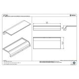 Design LED lamp spiegelverlichting F 20 wit