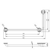 Badgreep Barra RVS 40x80cm links