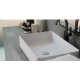 Solid Surface opbouw waskom volga 58x37cm mat wit